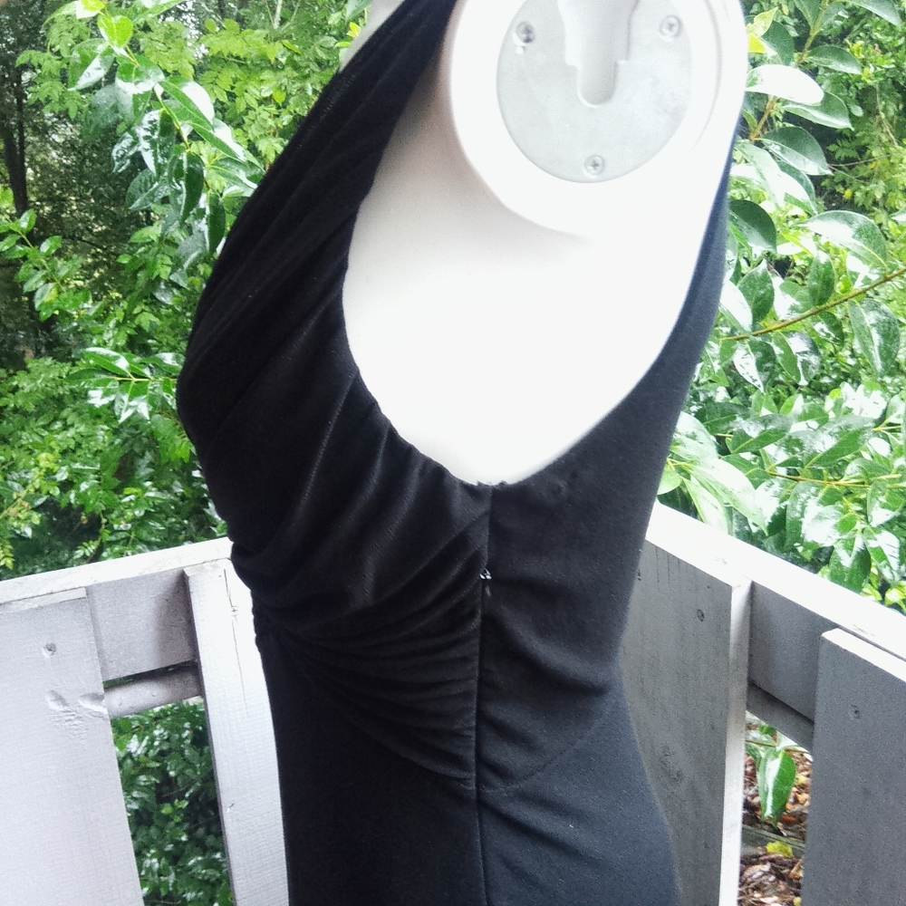 Vivienne Tam Empire Waist Babydoll Nylon Mesh Black Dress 2 - Picture 7 of 10